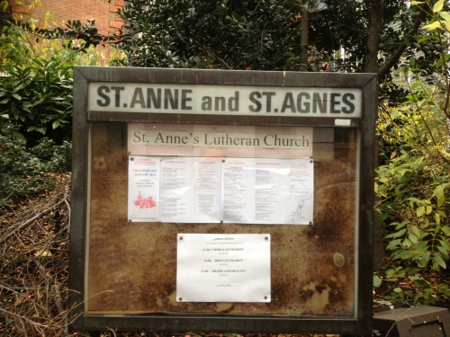 St Annes Church-notice board-1